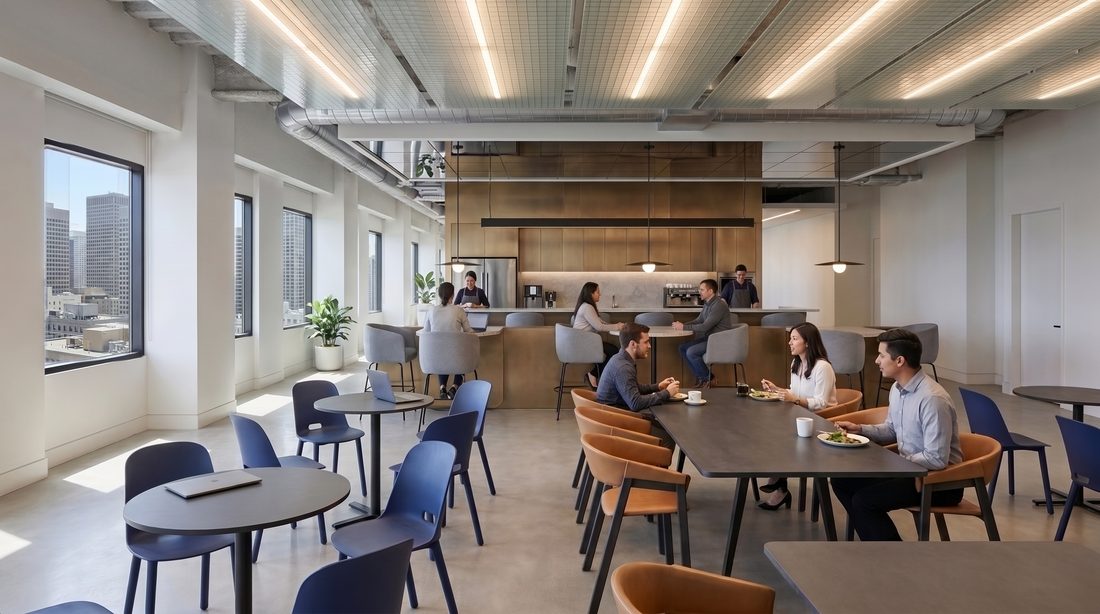 Cafe and tea point social hub
